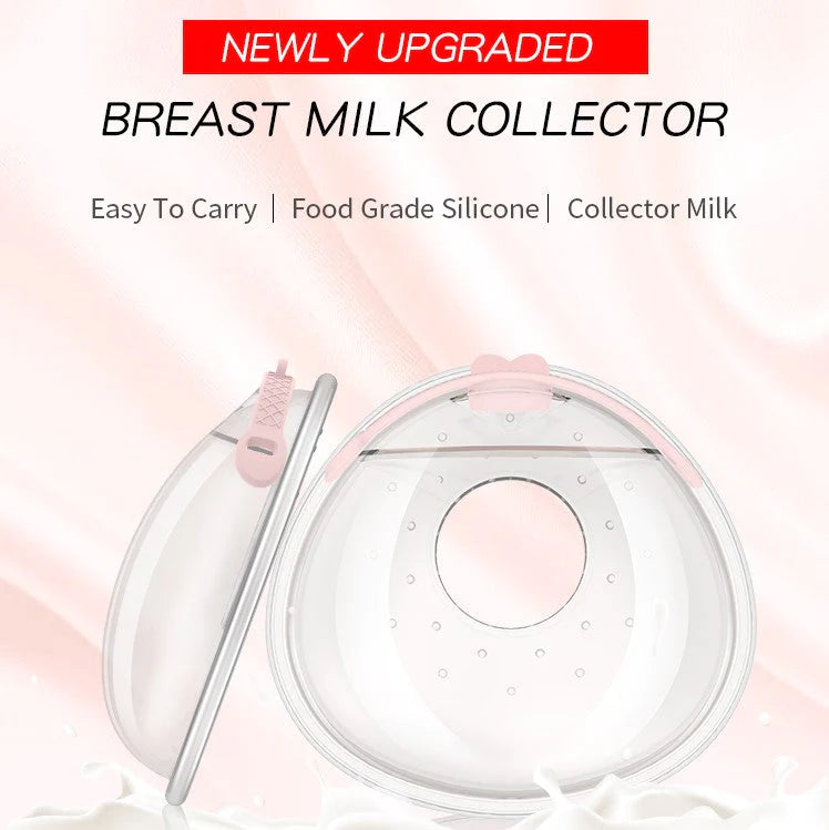 Breast Milk Collector Shells with Stopper - 2 pcs